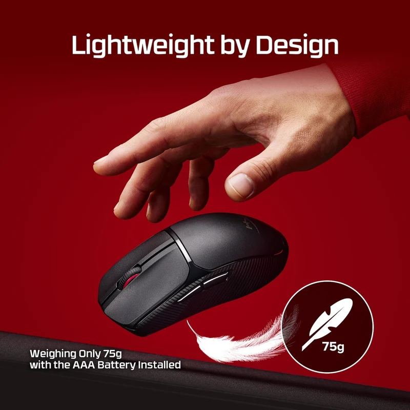 HyperX Pulsefire Fuse Wireless Black Gaming Mouse (Black)
