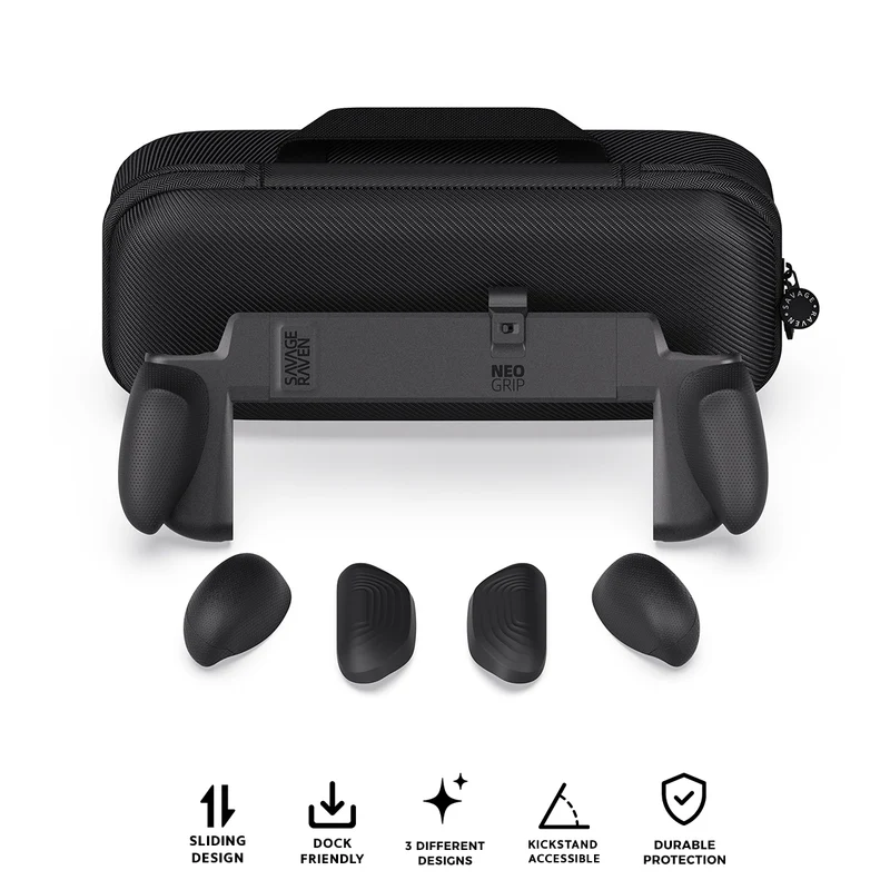 Skull & Co. NeoGrip Bundle for Nintendo Switch 2 (Black) (NS2NGSET-BK)