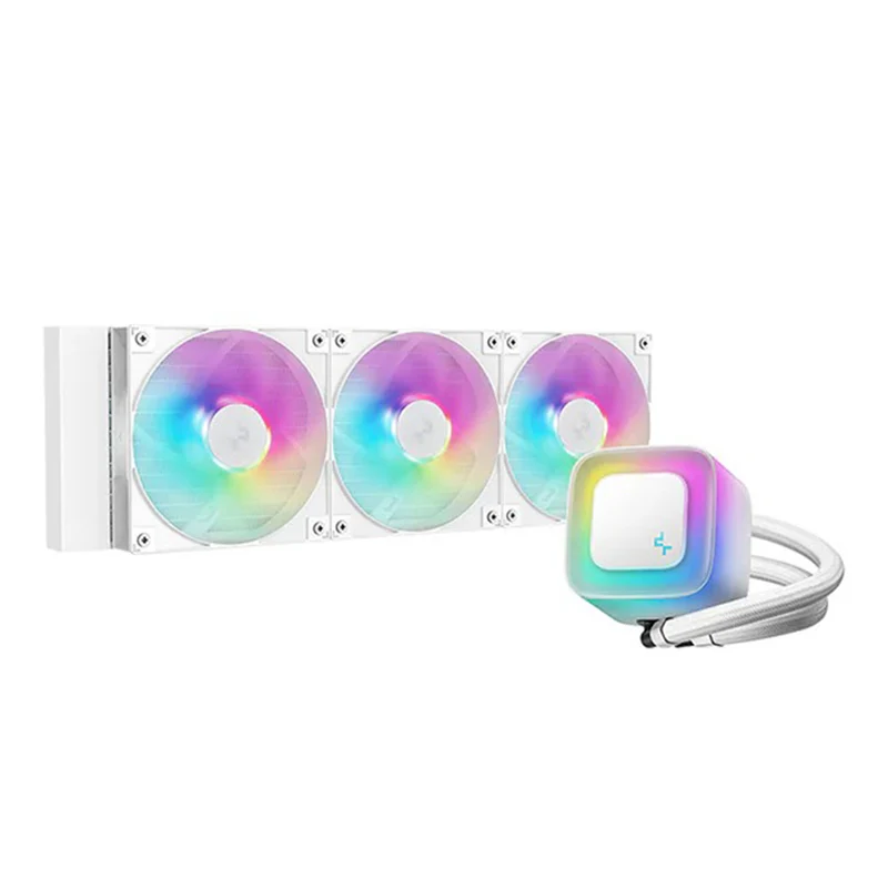 Deepcool LE360 WH V2 ARGB 360mm Liquid CPU Cooler (White) (R-LE360-WHAMMN-G-2)
