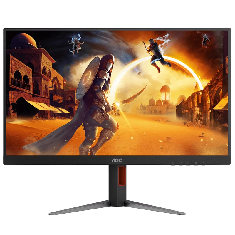 AOC 27G4H/71 27" FHD (1920x1080) IPS 200Hz 0.3Ms Adaptive-Sync Gaming Monitor with Height / Tilt / Swivel / Pivot Adjustment (Black/Red)