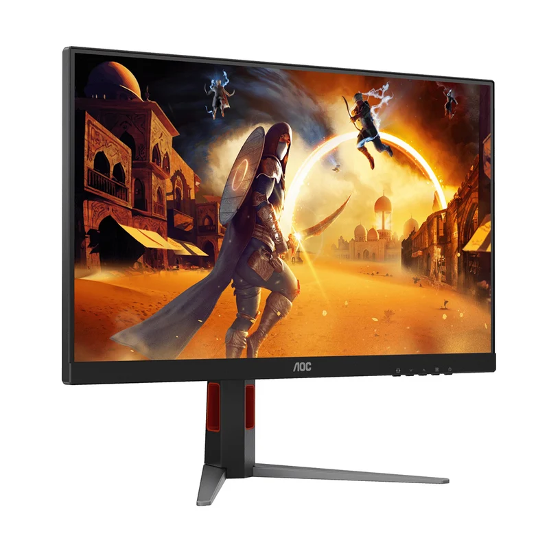 AOC 27G4H/71 27" FHD (1920x1080) IPS 200Hz 0.3Ms Adaptive-Sync Gaming Monitor with Height / Tilt / Swivel / Pivot Adjustment (Black/Red)