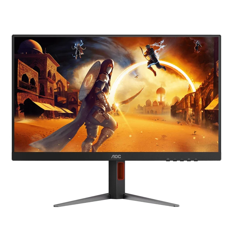 AOC 24G4H 24" FHD (1920x1080) IPS 200Hz 0.3Ms Adaptive-Sync Gaming Monitor with Height / Tilt / Swivel / Pivot Adjustment (Black/Red)