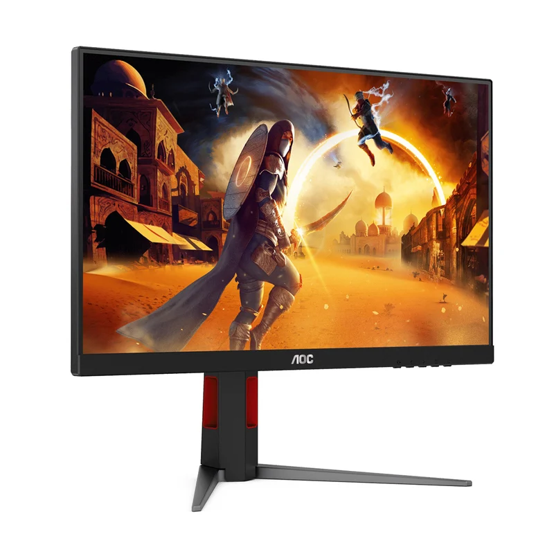 AOC 24G4H 24" FHD (1920x1080) IPS 200Hz 0.3Ms Adaptive-Sync Gaming Monitor with Height / Tilt / Swivel / Pivot Adjustment (Black/Red)