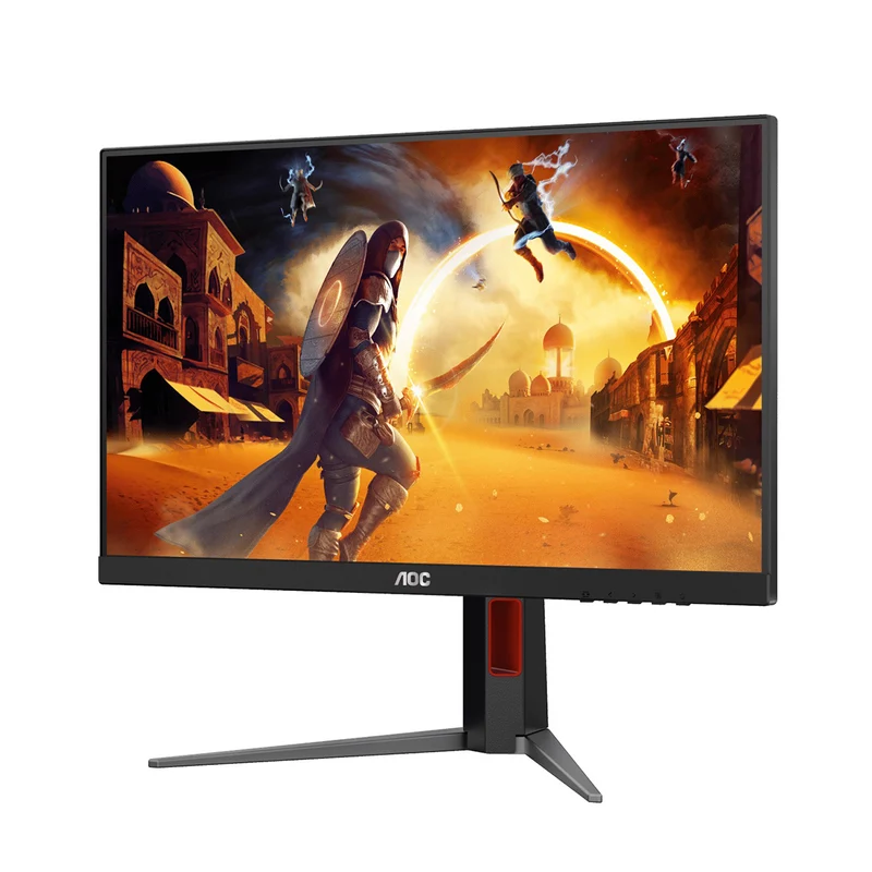 AOC 24G4H 24" FHD (1920x1080) IPS 200Hz 0.3Ms Adaptive-Sync Gaming Monitor with Height / Tilt / Swivel / Pivot Adjustment (Black/Red)
