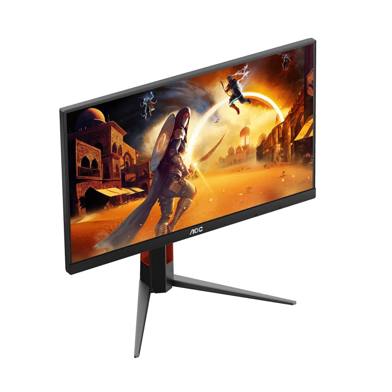 AOC 24G4H 24" FHD (1920x1080) IPS 200Hz 0.3Ms Adaptive-Sync Gaming Monitor with Height / Tilt / Swivel / Pivot Adjustment (Black/Red)
