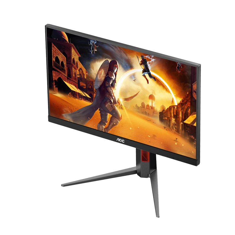 AOC 24G4H 24" FHD (1920x1080) IPS 200Hz 0.3Ms Adaptive-Sync Gaming Monitor with Height / Tilt / Swivel / Pivot Adjustment (Black/Red)