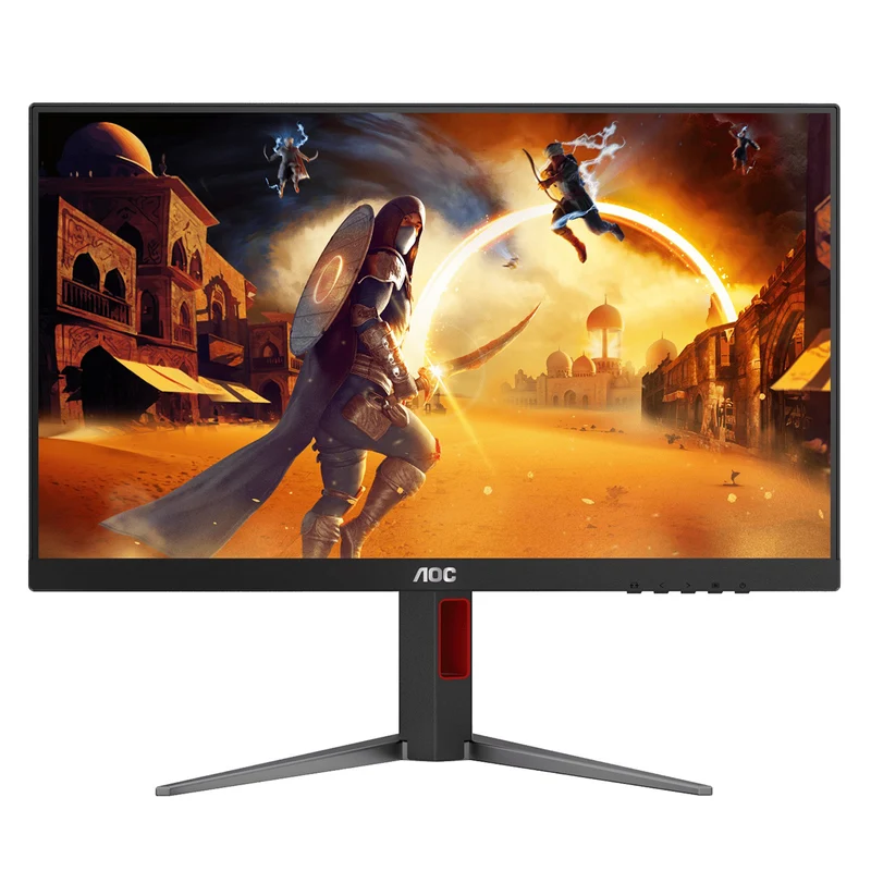 AOC 24G4H 24" FHD (1920x1080) IPS 200Hz 0.3Ms Adaptive-Sync Gaming Monitor with Height / Tilt / Swivel / Pivot Adjustment (Black/Red)