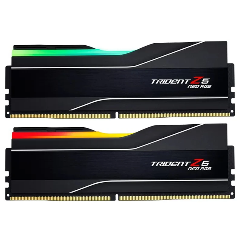 G.Skill Trident Z5 Neo RGB 32GB (2x16GB) DDR5 6000 MT/s CL26-36-36-96 1.45V AMD EXPO Desktop Memory (Matte Black) (F5-6000J2636H16GX2-TZ5NR)