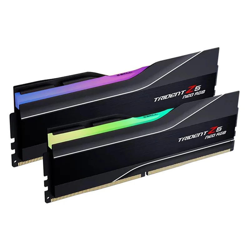 G.Skill Trident Z5 Neo RGB 32GB (2x16GB) DDR5 6000 MT/s CL26-36-36-96 1.45V AMD EXPO Desktop Memory (Matte Black) (F5-6000J2636H16GX2-TZ5NR)