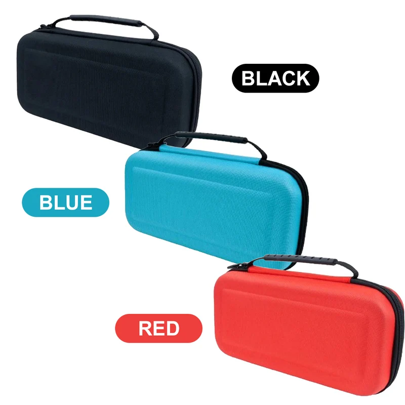 Nacon Rigid Transport Case for Nintendo Switch 2 / Nintendo Switch OLED / Nintendo Switch Lite / Nintendo Switch (Red, Blue, Black)