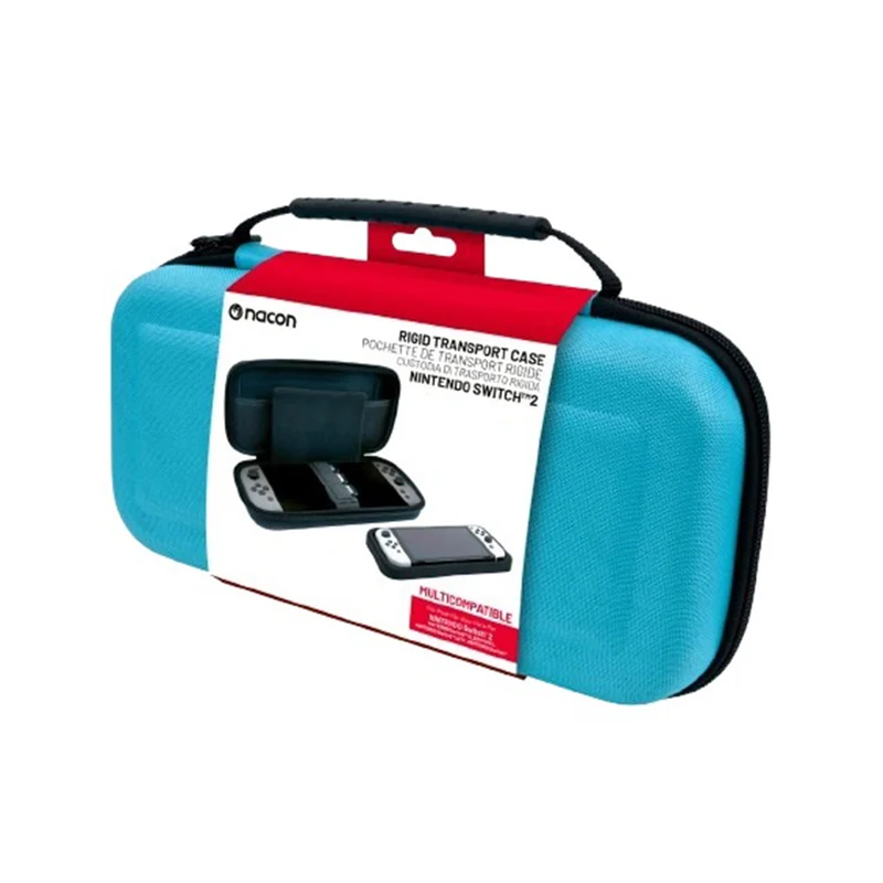 Nacon Rigid Transport Case for Nintendo Switch 2 / Nintendo Switch OLED / Nintendo Switch Lite / Nintendo Switch (Red, Blue, Black)