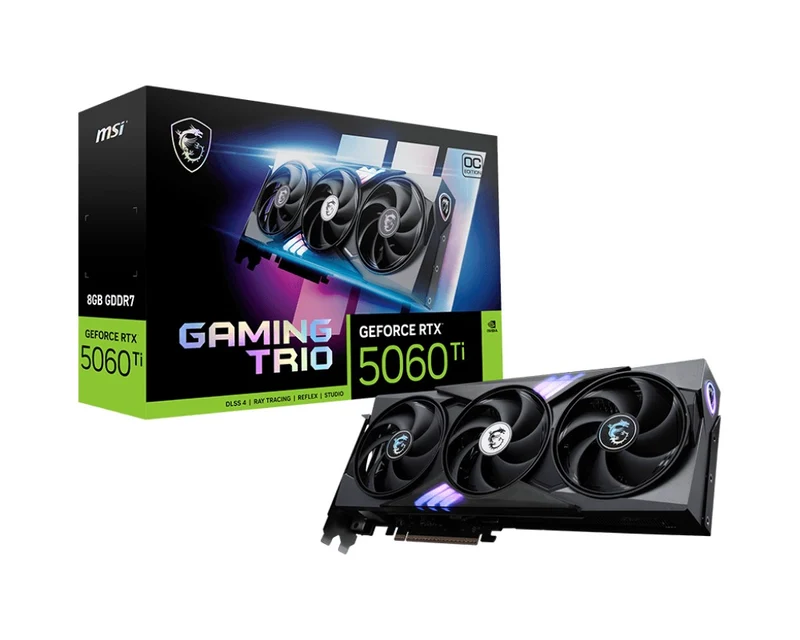 MSI GeForce RTX 5060 Ti 8GB GDDR7 Gaming Trio OC Graphics Card