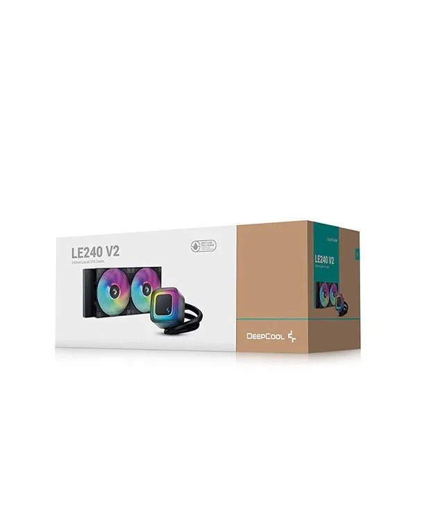 Deepcool LE240 V2 ARGB 240mm Liquid CPU Cooler (Black, White) (R-LE240-BKAMMC-G-2, R-LE240-WHAMMN-G-2)