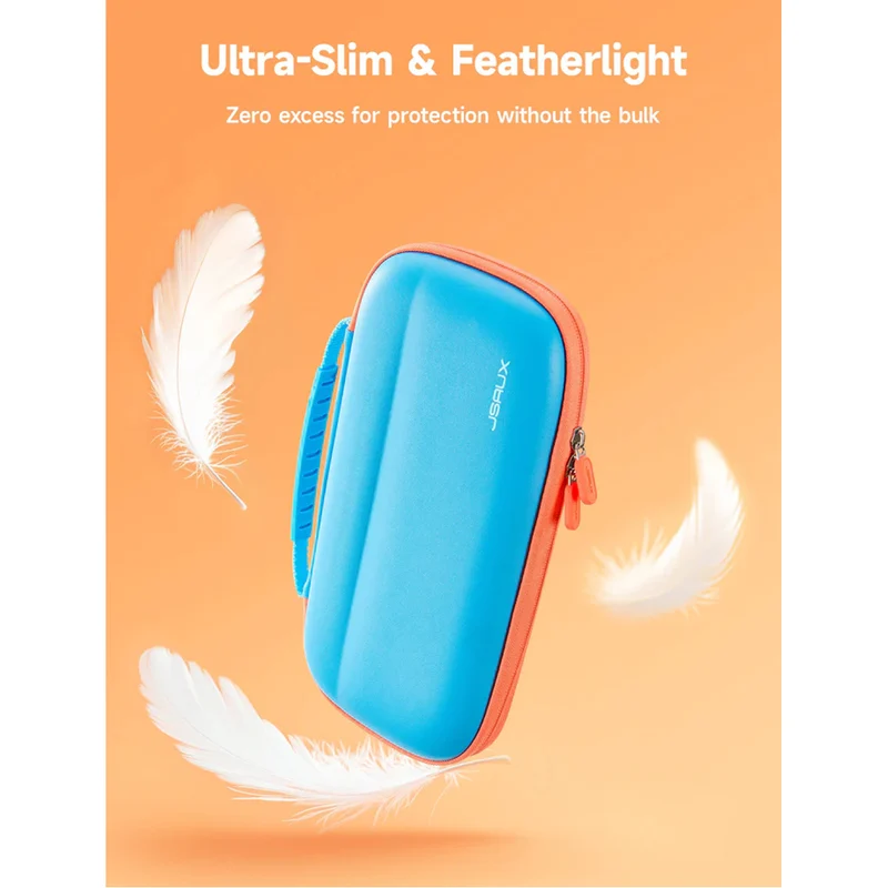 JSAUX Colorful Ultra-thin Carrying Case for Nintendo Switch 2 (Blue, Orange, Black) (BG0119)