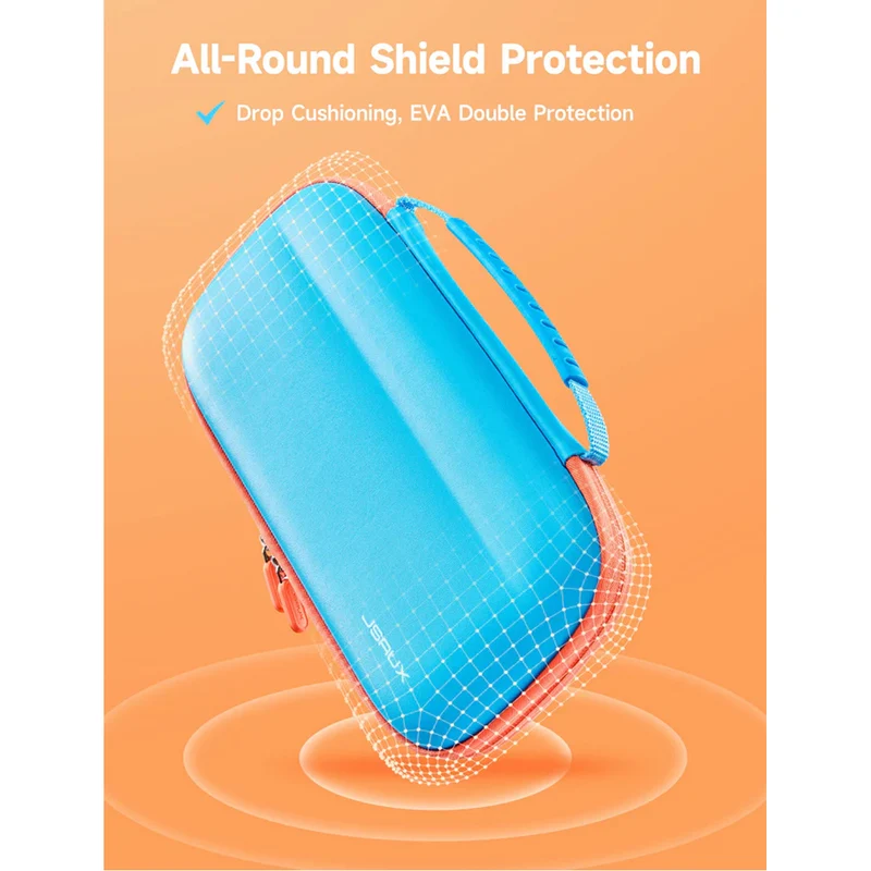JSAUX Colorful Ultra-thin Carrying Case for Nintendo Switch 2 (Blue, Orange, Black) (BG0119)