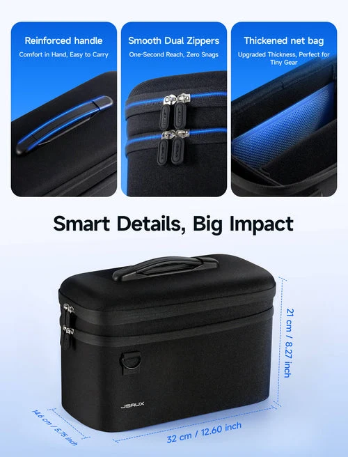 JSAUX All-in-One Travel Storage Carrying Case for Nintendo Switch 2 (Black) (BG0121)