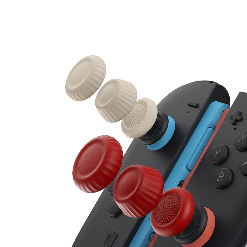 JSAUX Multi-Mode Thumb Grip Set for Nintendo Switch 2 (Black, Orange/Blue, Red/Beige, Green, Purple) (GP0404)