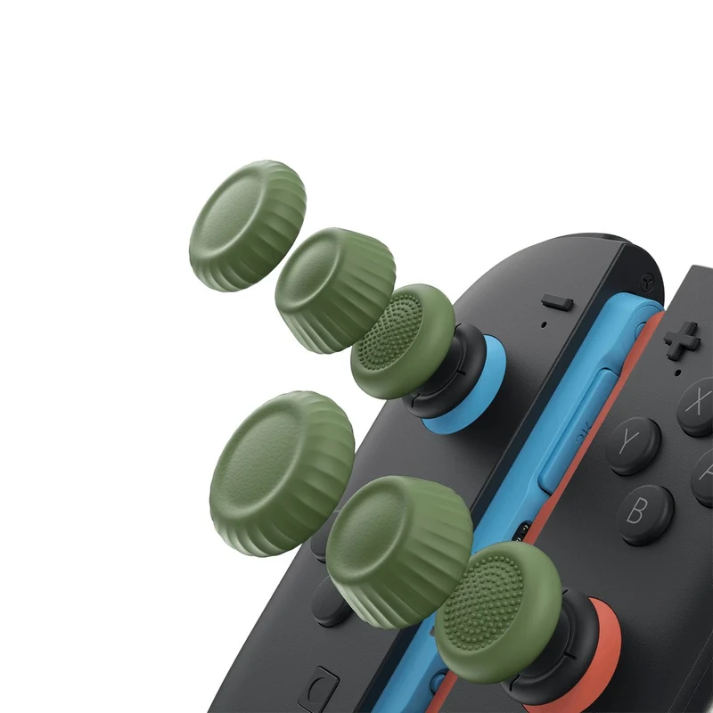 JSAUX Multi-Mode Thumb Grip Set for Nintendo Switch 2 (Black, Orange/Blue, Red/Beige, Green, Purple) (GP0404)