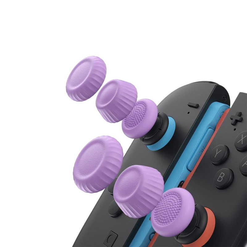 JSAUX Multi-Mode Thumb Grip Set for Nintendo Switch 2 (Black, Orange/Blue, Red/Beige, Green, Purple) (GP0404)