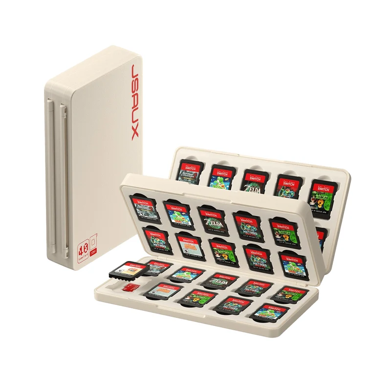 JSAUX Game Card Case 40 for Nintendo Switch 2 (Black, Beige) (BG0118)