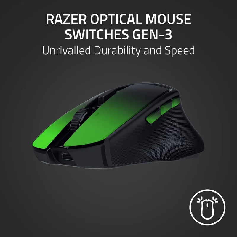 Razer Basilisk Mobile Portable Ergonomic Wireless Gaming Mouse (Black)