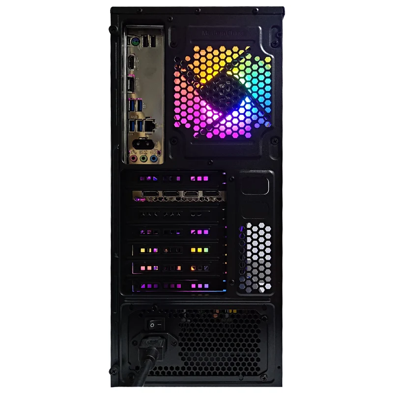 Alpha Echo Black Desktop Gaming PC | AMD Ryzen 5 5600 | 16GB RAM | 512GB SSD | w/ WiFi + Bluetooth | GeForce RTX 4060 | Windows 11