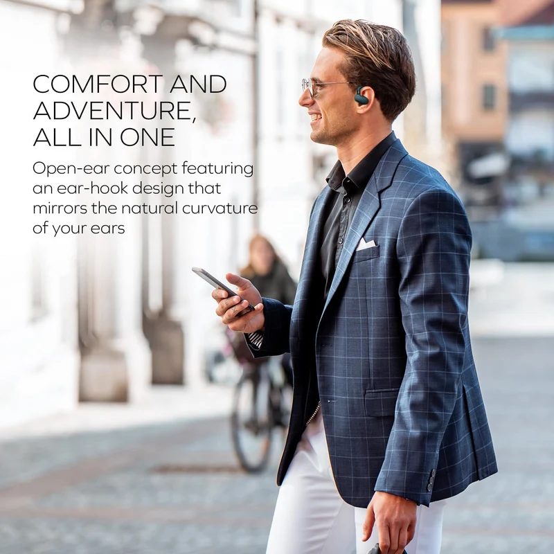 Creative Outlier Go Open-Ear Headphones with Adjustable Fit (Dark Blue)