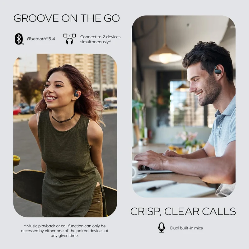 Creative Outlier Go Open-Ear Headphones with Adjustable Fit (Dark Blue)