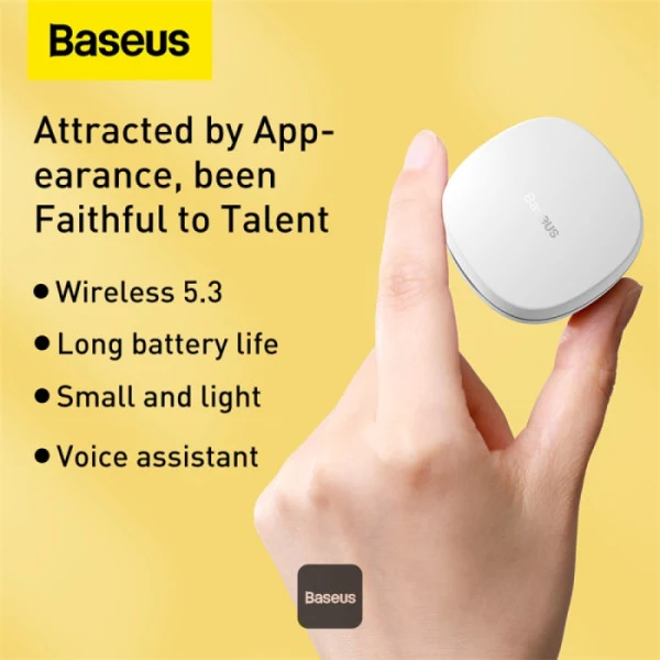 Baseus Bowie WM01 Mini In-ear True Wireless Earphone (Black, White, Purple, Green) (NGTW370001, NGTW370002, NGTW370005, NGTW370006)