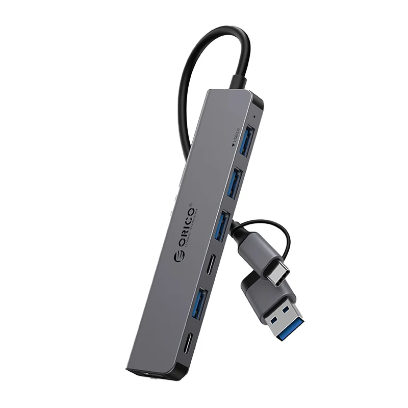 Orico YSA7-U3 7-Port USB 3.0 Hub (Dark Grey)