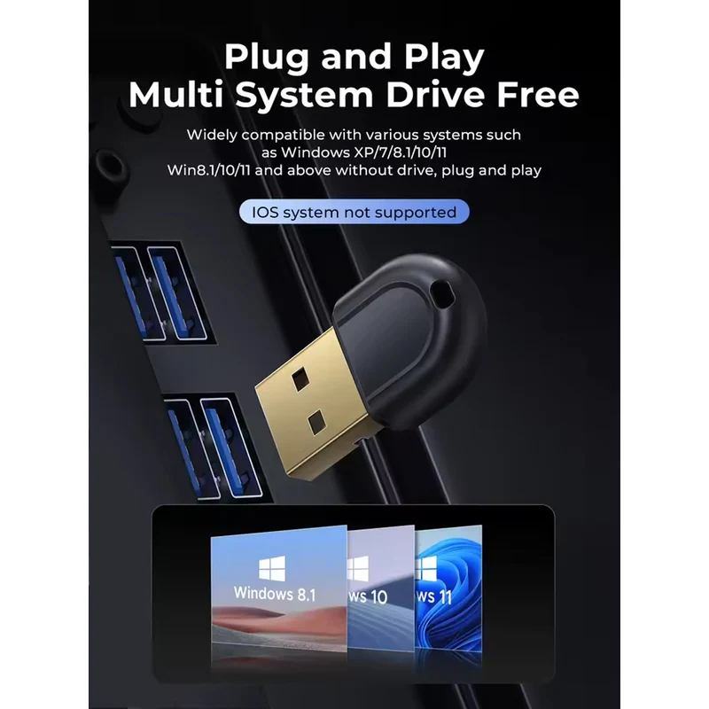 ORICO USB Bluetooth-Compatible Dongle 5.3 Adapter (BTA-53-BK-BP)