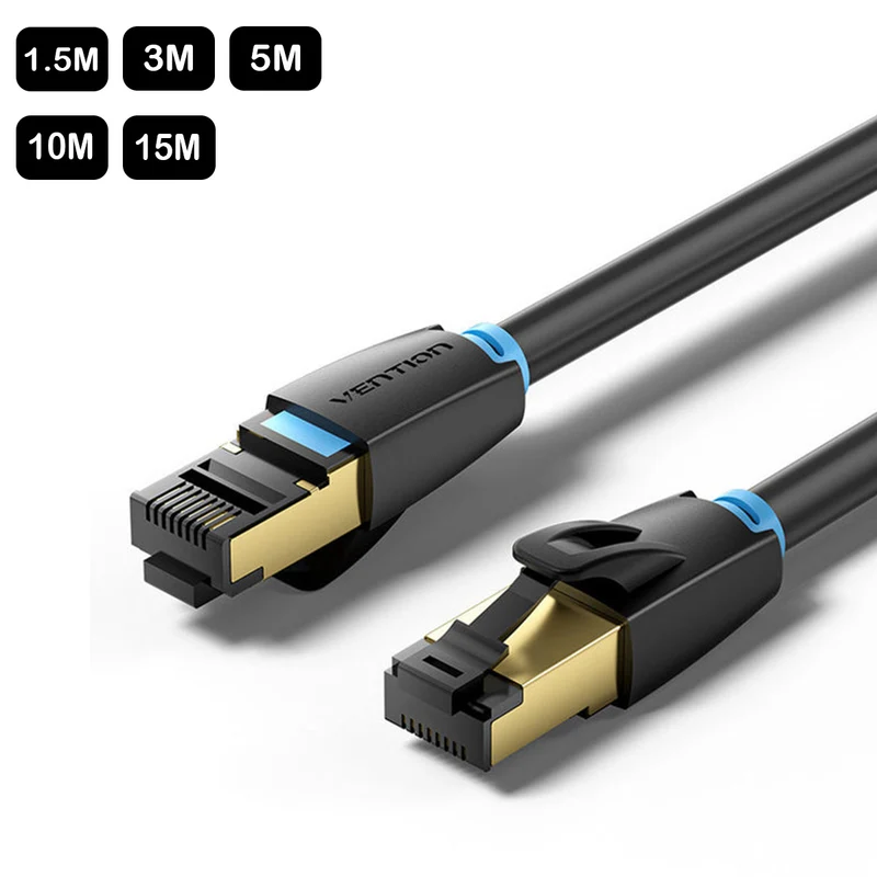 Vention Cat8 SFTP Ethernet Patch Cable - (1.5M, 3M, 5M, 10M, 15M) (IKABG, IKABI, IKABJ, IKABL, IKABN)