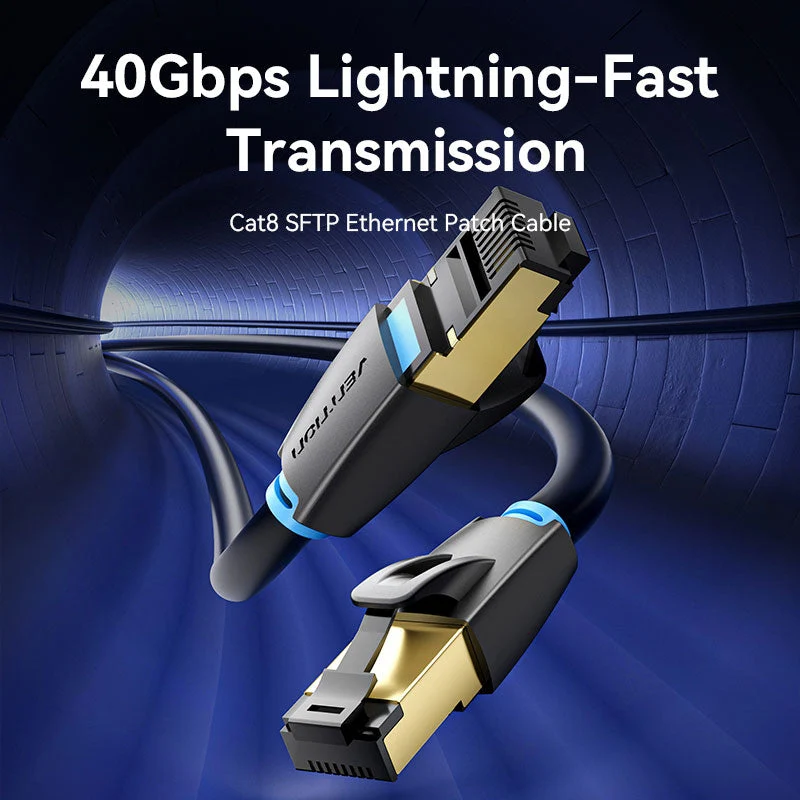 Vention Cat8 SFTP Ethernet Patch Cable - (1.5M, 3M, 5M, 10M, 15M) (IKABG, IKABI, IKABJ, IKABL, IKABN)
