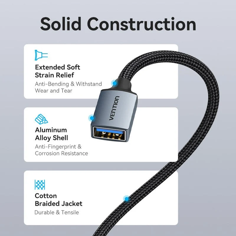 Vention USB 3.0 Extension Cable - (1M, 3M) (CBLHF, CBLHI)