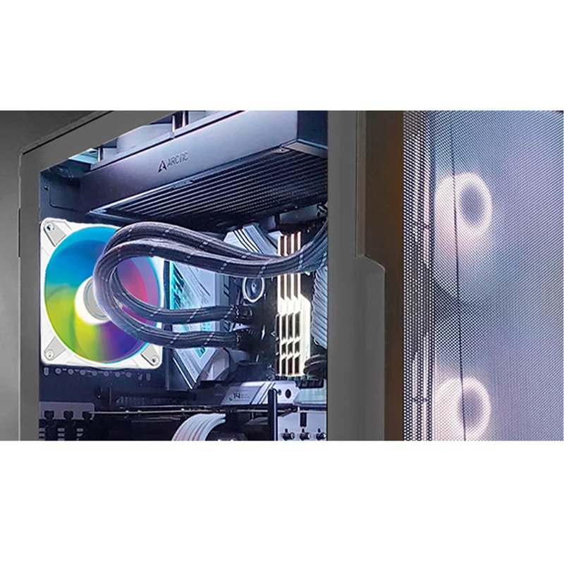 Arctic P12 PWM PST A-RGB Semi-Passive 120mm PWM Fan With Cable Splitter (White) (3-Pack) (ACFAN00258A)