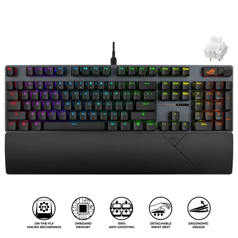 Asus ROG XA14 Strix Scope II X PBT Mechanical Gaming Keyboard (ROG NX Snow V2 Switch) (Black)