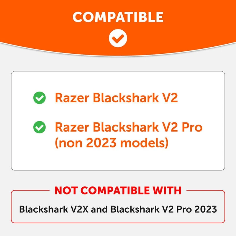 Wicked Cushions WC FreeZe Hybrid - Replacement Ear Pads Razer Blackshark V2 Pro (Black, Geo Grey, Red Camo, 90s Black) (BKSHARKFR-B, BKSHARKFR-GG, BKSHARKFR-RC, BKSHARKFR-90B)