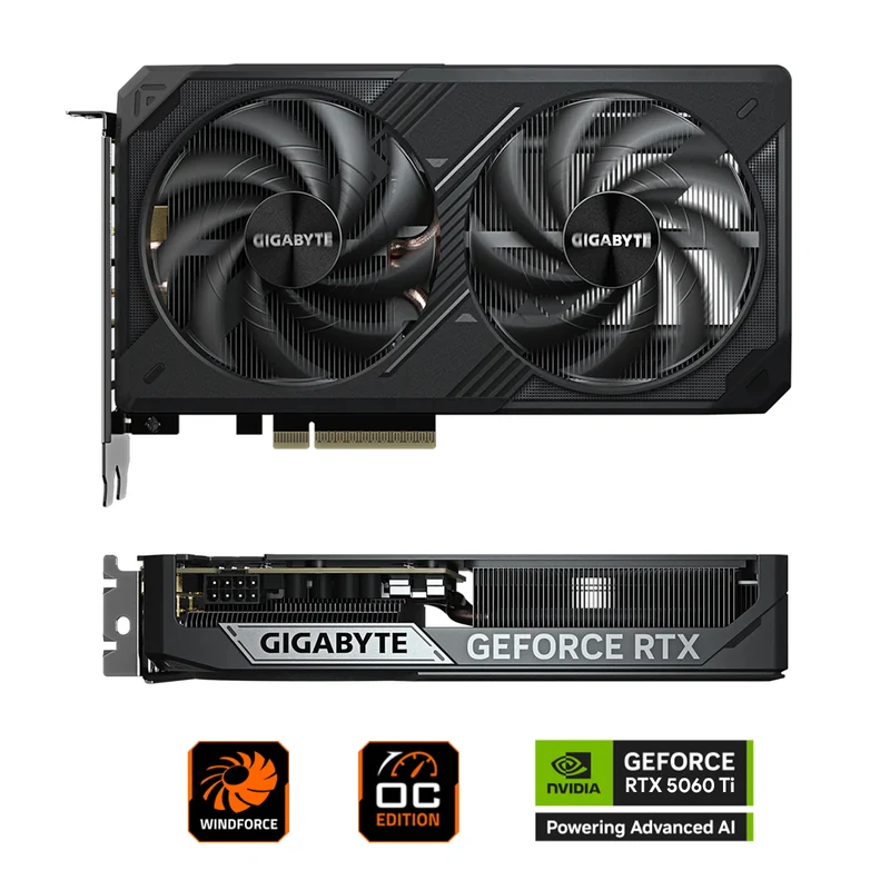 Gigabyte Geforce RTX 5060 Ti Windforce OC 8GB GDDR7 Graphics Card