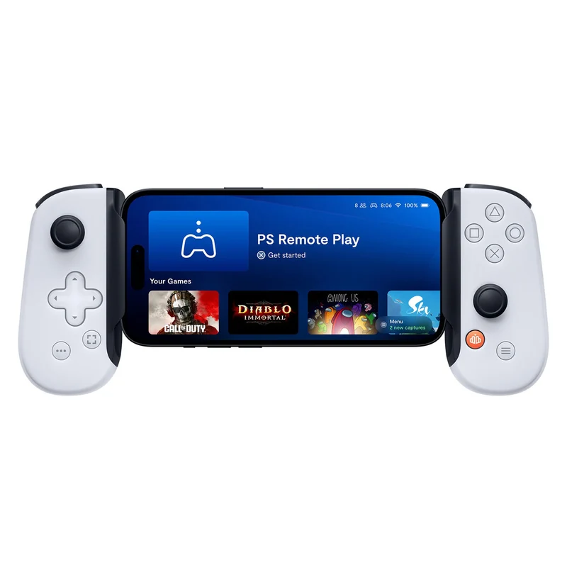 Backbone One V2 Playstation Edition USB-C (2nd Gen) Mobile Gaming Controller for iPhone/Android (White)