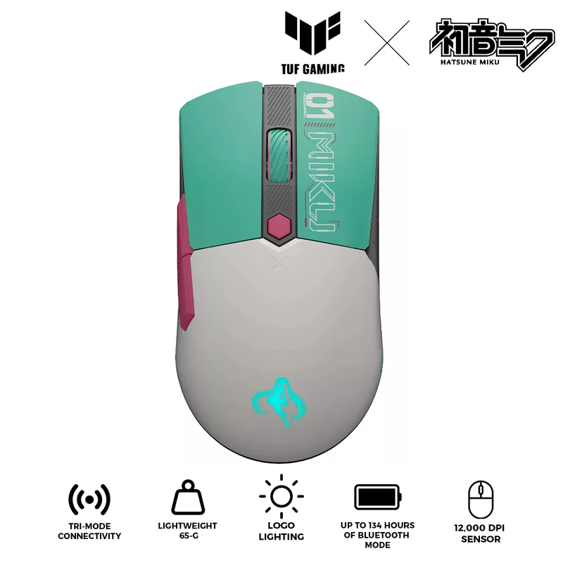 Asus TUF Gaming Mini Wireless Mouse Hatsune Miku Ed. (P521)