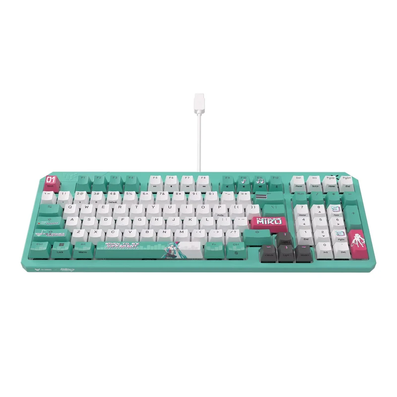 Asus TUF Gaming K3 Gen II Hatsune Miku Ed. Keyboard (Optical-Mechanical RGB Red Switch, Optical-Mechanical RGB Blue Switch) (RA09)