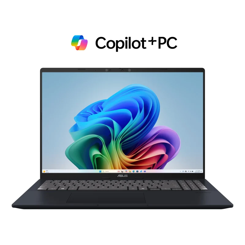 Asus Zenbook 16 X1607QA-MB084WSM Copilot+ PC Laptop (Quiet Blue) | 16" WUXGA (1920x1200) | Snapdragon X X1 26 100 | 16GB RAM | 512GB SSD | Qualcomm Adreno GPU | Windows 11 Home | MS Office Home 2024 + Microsoft 365 Basic + Asus AP4600 Backpack