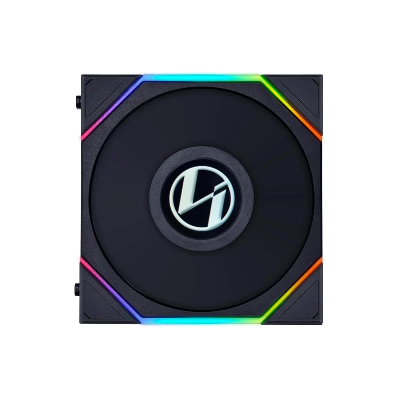 Lian Li Uni Fan TL Wireless LCD 120mm Reverse Blade Revolutionary ARGB Triple Fan (Black, White)