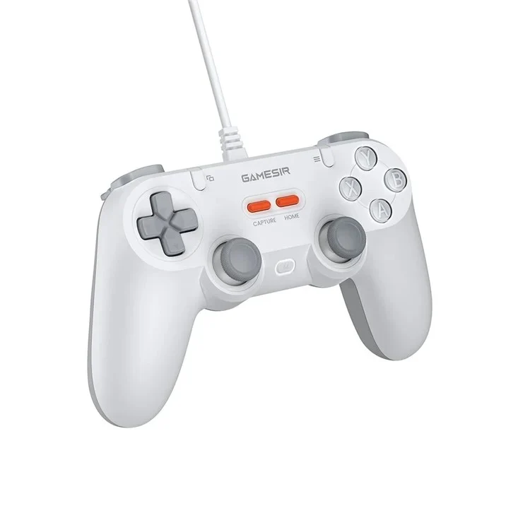 Gamesir T3 Lite Wired Game Controller (Serene White, Retro Gray)