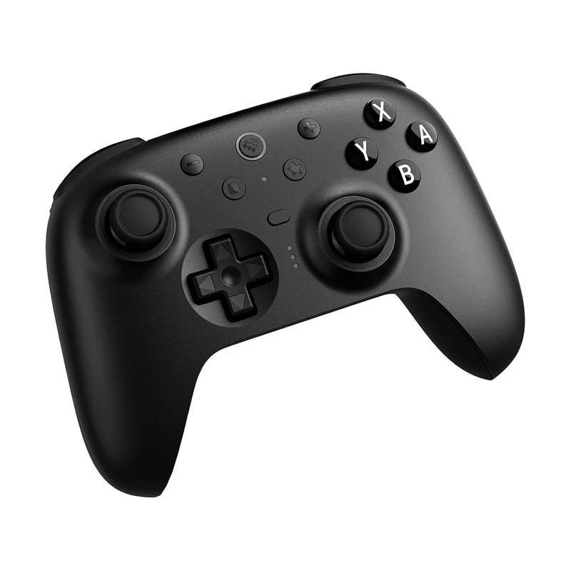 8BitDo Ultimate 2 Bluetooth Controller with TMR Joysticks, Switchable Hall Effect/ Tactile Triggers, Vibration & Motion Control, RGB Fire Ring with Charging Dock for Nintendo Switch/Windows PC/N-Switch Pro Controller (Black, White) (80ND)