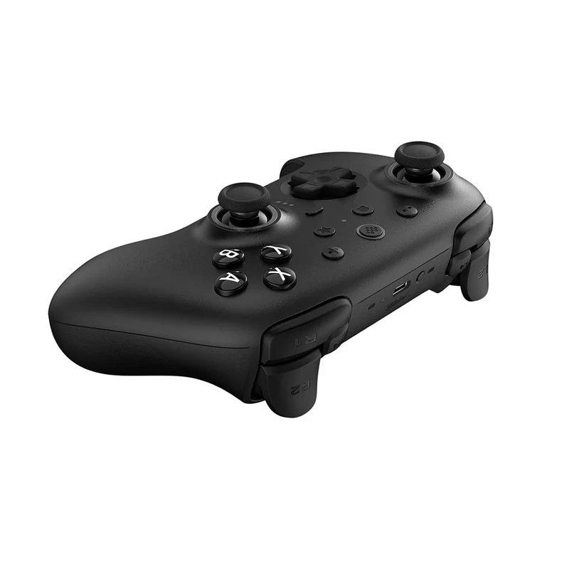 8BitDo Ultimate 2 Bluetooth Controller with TMR Joysticks, Switchable Hall Effect/ Tactile Triggers, Vibration & Motion Control, RGB Fire Ring with Charging Dock for Nintendo Switch/Windows PC/N-Switch Pro Controller (Black, White) (80ND)
