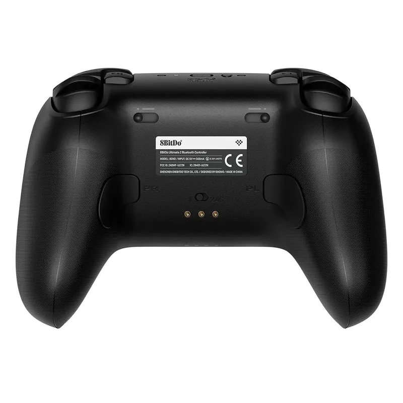 8BitDo Ultimate 2 Bluetooth Controller with TMR Joysticks, Switchable Hall Effect/ Tactile Triggers, Vibration & Motion Control, RGB Fire Ring with Charging Dock for Nintendo Switch/Windows PC/N-Switch Pro Controller (Black, White) (80ND)