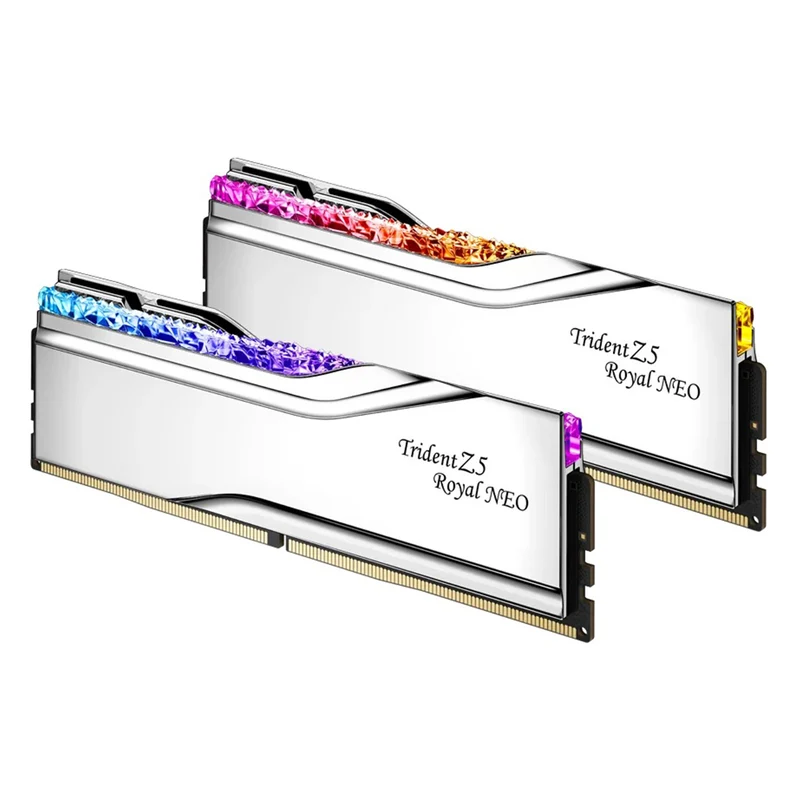 G.Skill Trident Z5 Royal Neo 96GB (2x48GB) DDR5 6000 MT/s CL30-36-36-96 1.35V AMD EXPO Desktop Memory (Silver) (F5-6000J3036F48GX2-TR5NS)