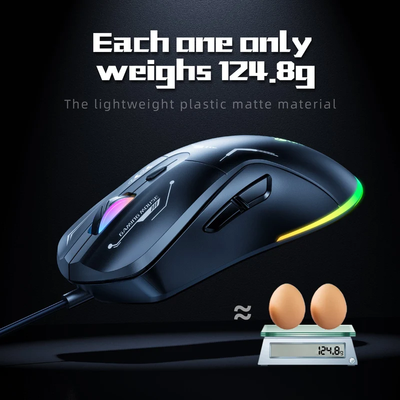 Onikuma TZ5006 5-in-1 RGB Wired Keyboard / Mouse/ Mouse Pad / Headset / Headset Stand Gaming Combo (Black)