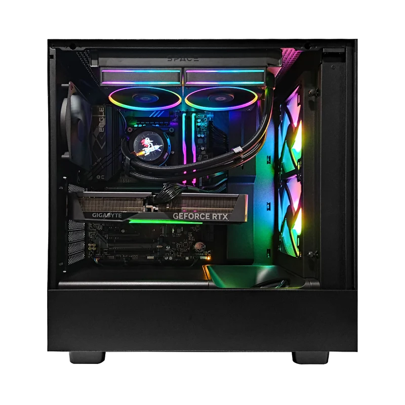 Optima H5 Flow Black Desktop Gaming PC | Intel i7 14700K | 32GB RAM | 1TB SSD | RTX 5070 OC | Windows 11 Pro